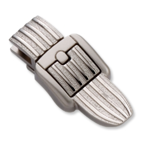 Striped Bag Clasp (Silver)