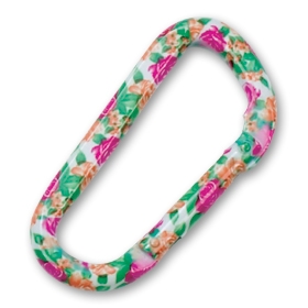 Floral D Aluminum Carabiner