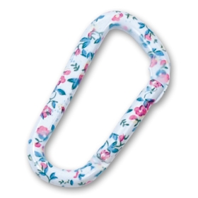 Floral D Aluminum Carabiner