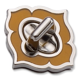 Floral Twist Lock (Gold)